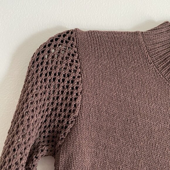 Zara Brown Long Sleeve Dress - Picture 8 of 12